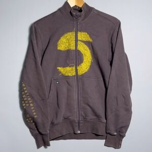 Vintage‎ Salomon Y2K Sweatshirt Mens Size XS Embroidered Brown Gorpcore Full zip